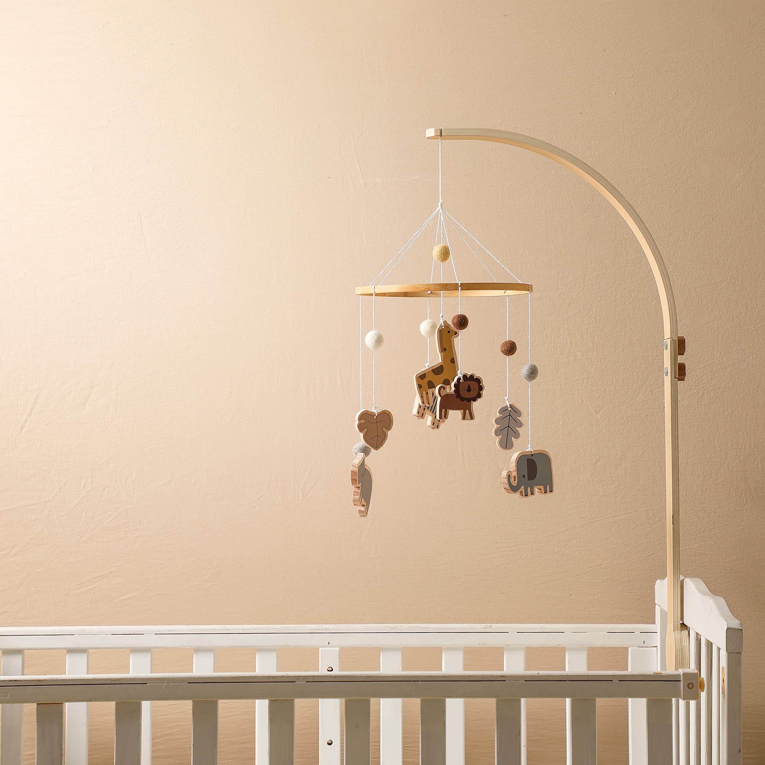 Amazon | ベビー モビール ベビーベッドメリー 動物の風鈴 優しい